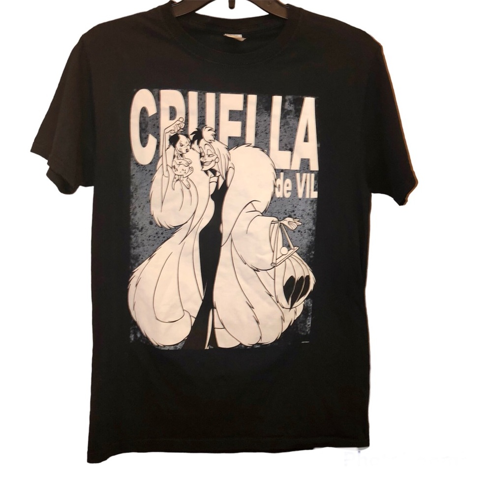 Disney Cruella De Vil T-Shirt Black‎ White Small